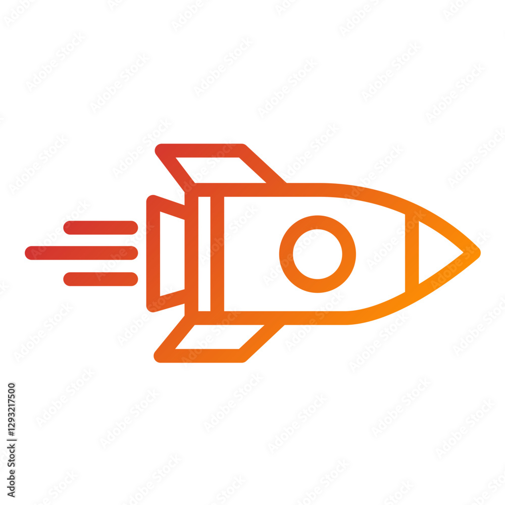 Vector Design Rocket Icon Style Vector Design Rocket Icon Style