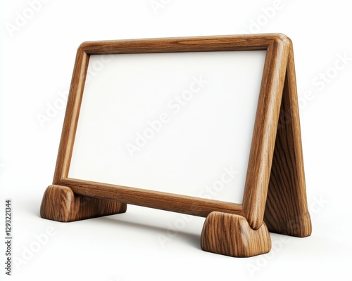 Menu Holder: Wooden Table Display Template for Bar Marketing and Menu Presentation