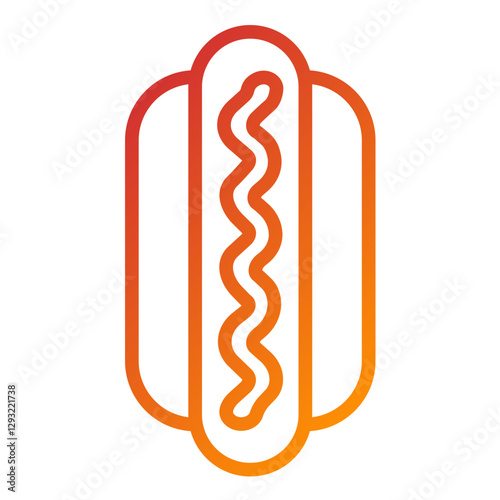 Vector Design Hot Dog Icon Style