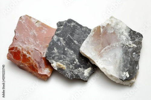 Mica: Plates of Muscovite Mineral Crystal, Gemstone in Natural State