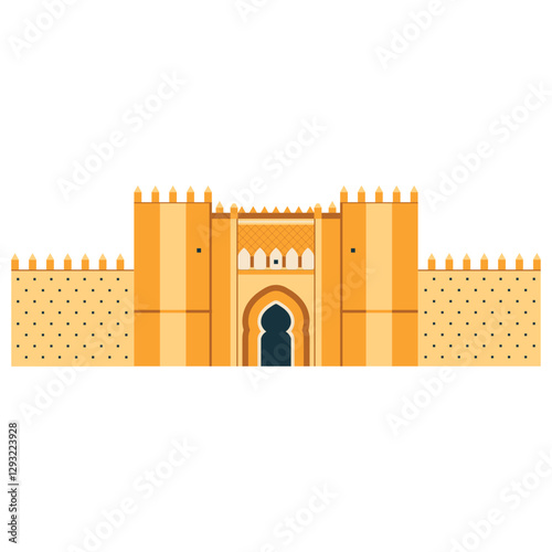 Obraz na płótnie Kasbah of the Udayas fort in Morocco w salonie