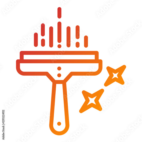 Vector Design Glass Cleaner Icon Style