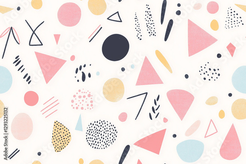 Seamless vector Easter pattern with eggs, a sweet floral design for textile decoration