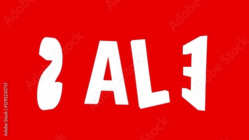 red sale tag, Animated 