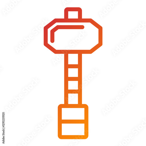 Sledgehammer Vector Design Icon Style