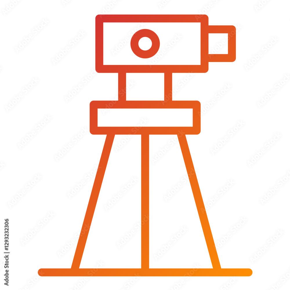 Surveying Equipment Vector Design Icon Style Surveying Equipment Vector Design Icon Style