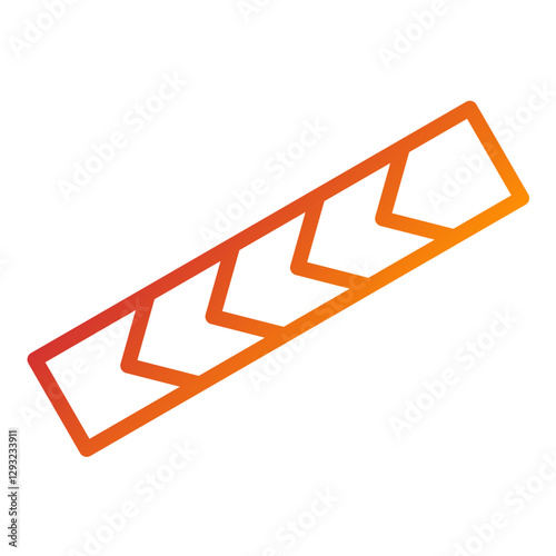 Barricade Tape Vector Design Icon Style