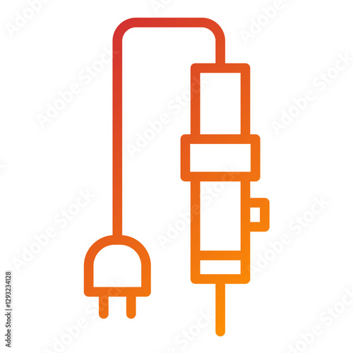 Soldering Iron Vector Design Icon Style