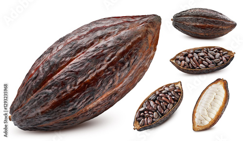 Cocoa isolated on white background