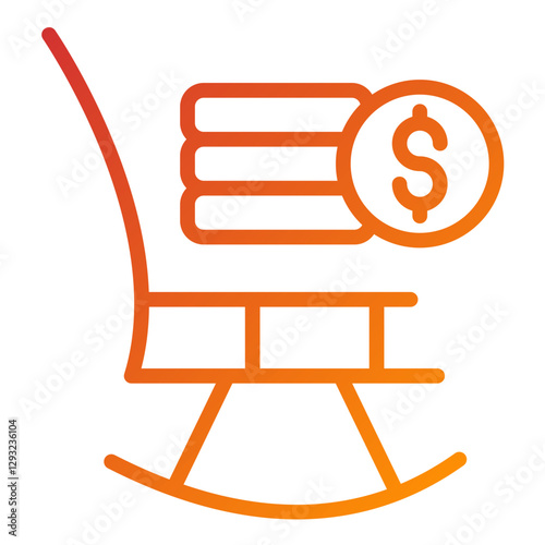 Retirement Fund Vector Design Icon Style