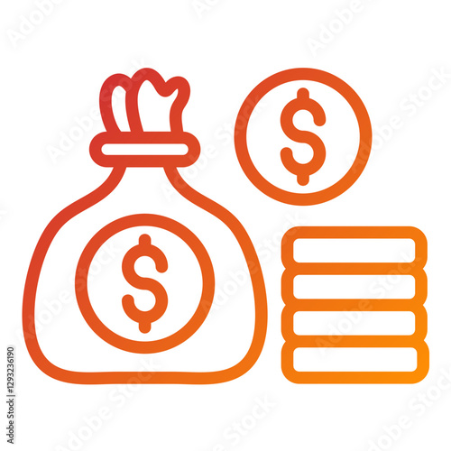 Wealth Vector Design Icon Style