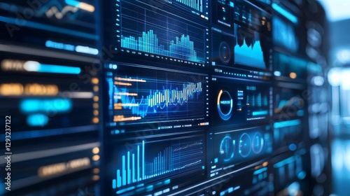 Business dashboards show important data to help plan marketing strategies. They use big data to understand customer needs and predict future business trends. photo
