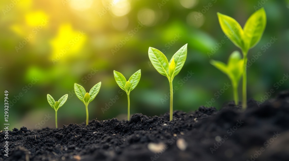 Fototapeta premium Businesses are looking to grow in the next five years. They plan to invest in stocks and technology to reach their goals.