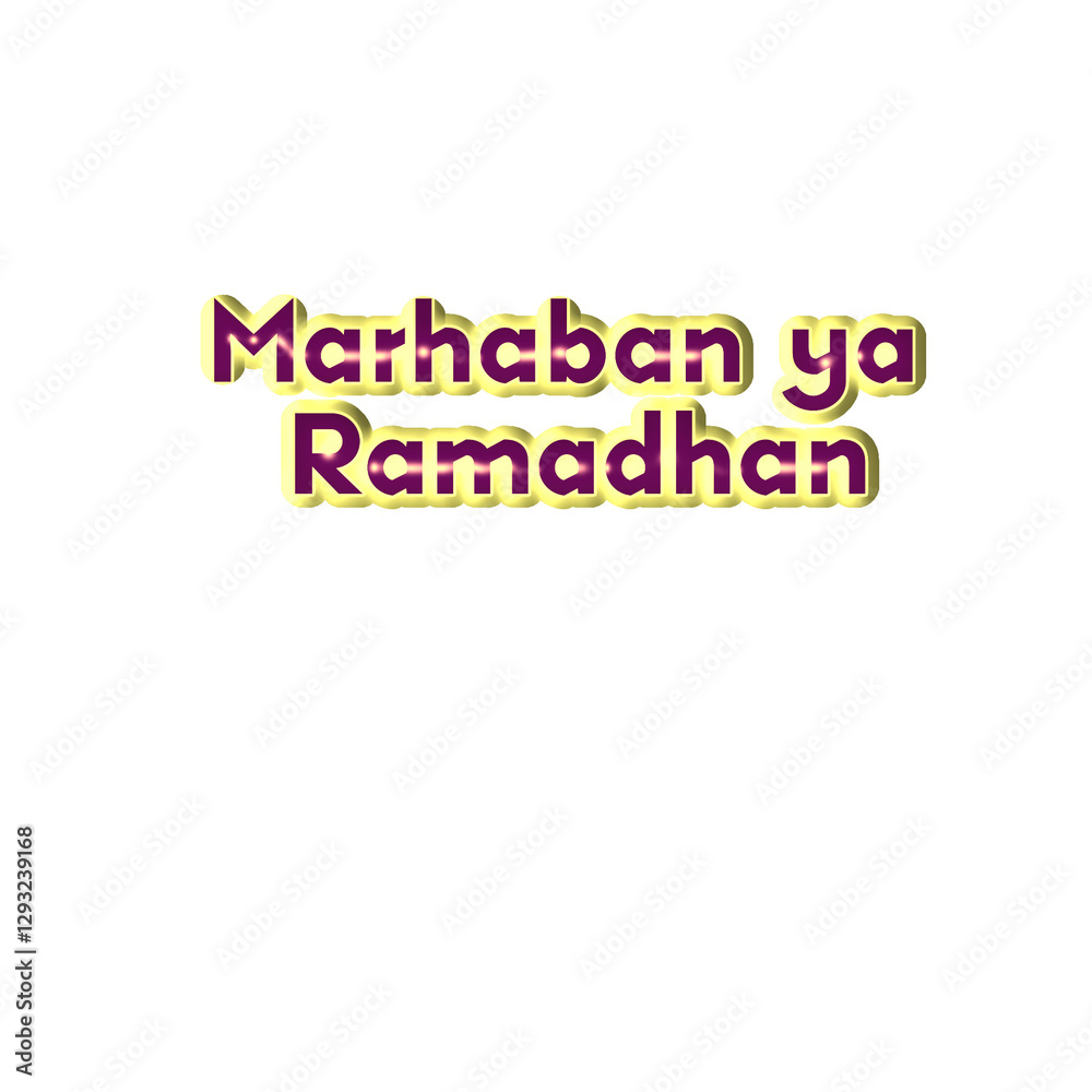 Fototapeta premium Ramadhan 3D Lettering, Ramadhan Kareem 3D Typography