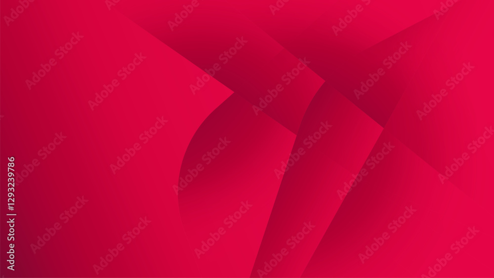 Obraz premium Abstract Red Gradient Background Design with Creative Geometric Shapes