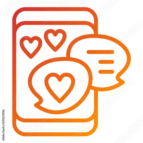 Love Chatroom Vector Design Icon Style