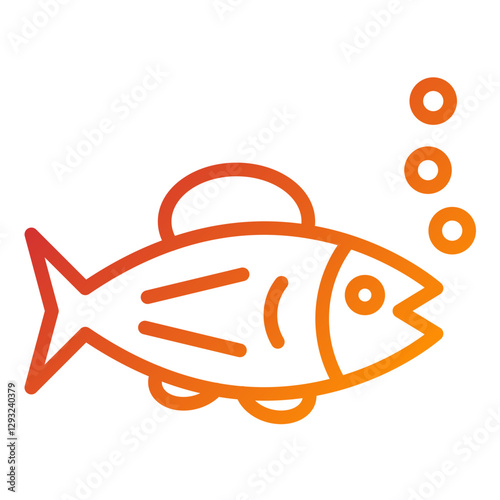 Salmon Vector Design Icon Style