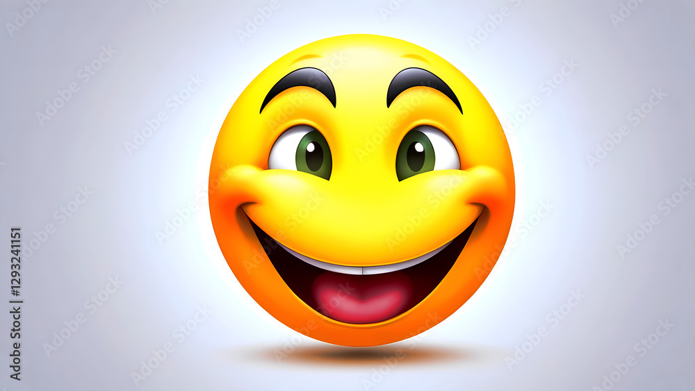 Fototapeta premium 3d smiley face