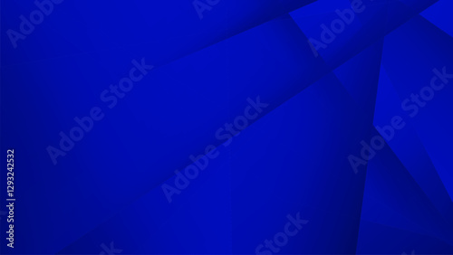 Abstract Geometric Design in Deep Blue Tones with Gradients