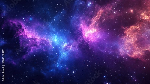Wallpaper Mural Cosmic nebulae, vibrant colors, deep space,  background,  science, astronomy, art Torontodigital.ca