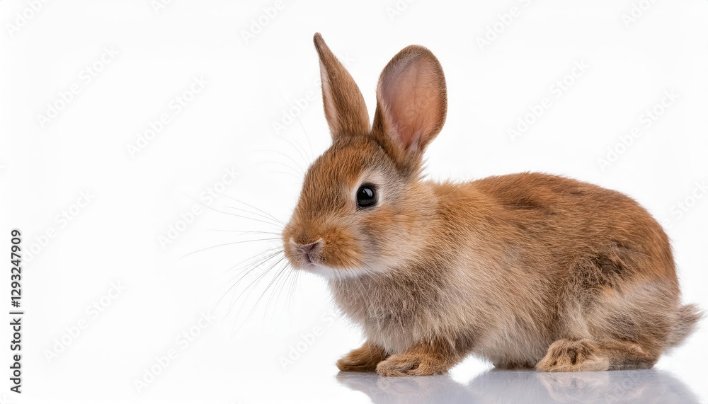 Adorable Isolated Rabbit on White Backdrop Captivating, Playful, and Full of Whimsy in a Pure, Crisp Setting Adorable Isolated Rabbit on White Backdrop Captivating, Playful, and Full of Whimsy in a Pure, Crisp Setting