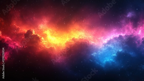 Colorful nebulae cosmic expanse