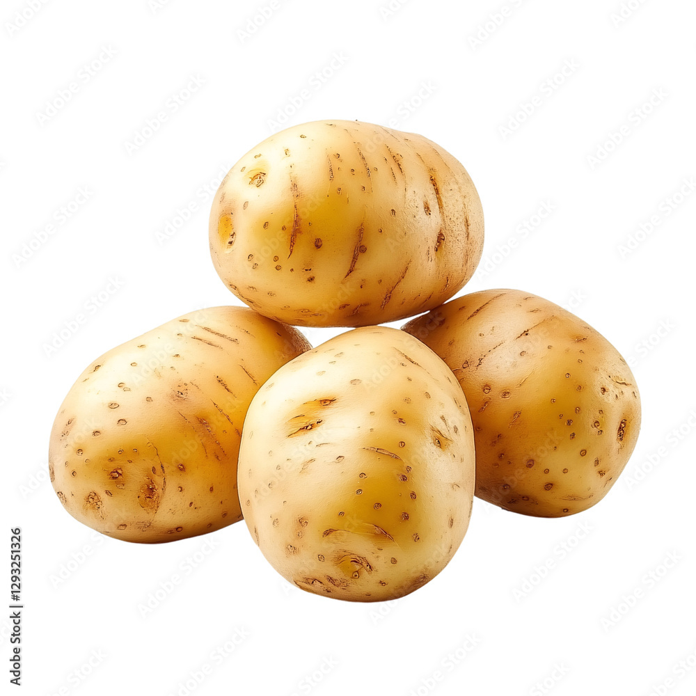 Potatoes isolated on transparent background Potatoes isolated on transparent background
