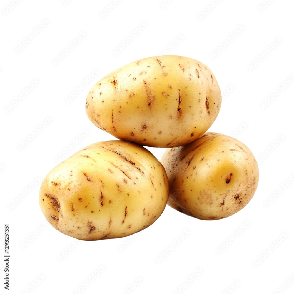 Potatoes isolated on transparent background Potatoes isolated on transparent background