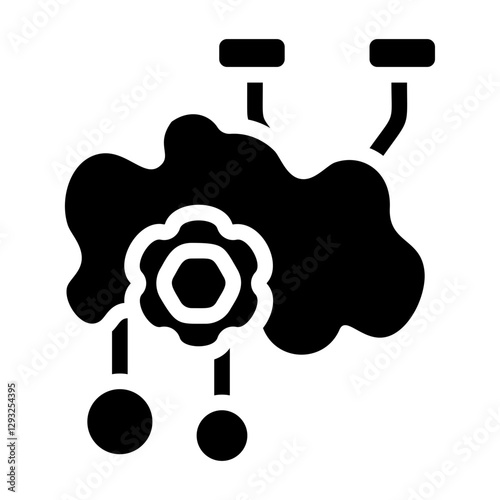 Cloud Network Solid Icon