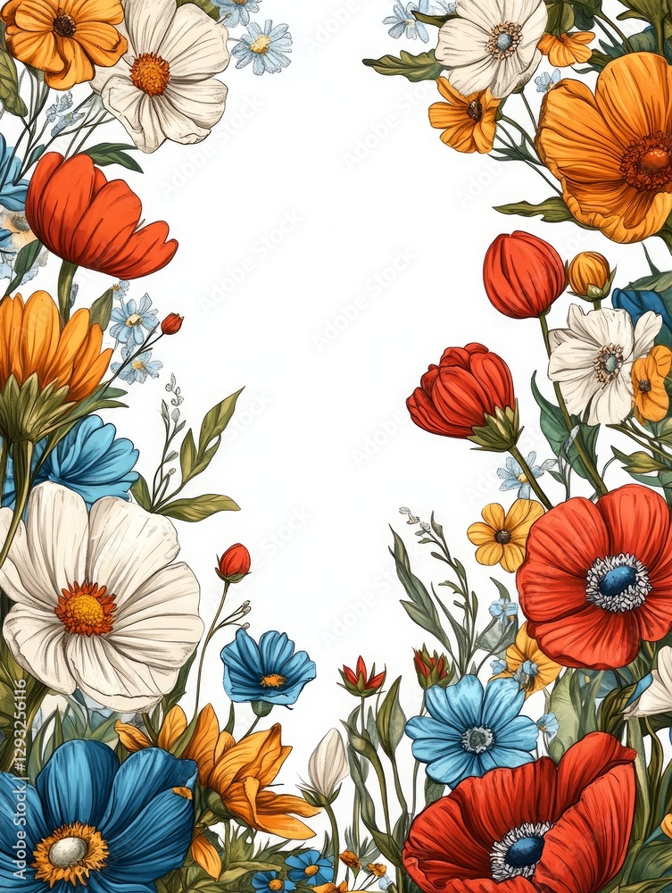flower frame for decorating invitations flower frame for decorating invitations