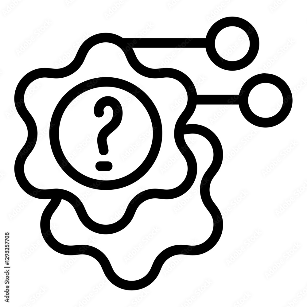 Problem Solving Line Icon Problem Solving Line Icon