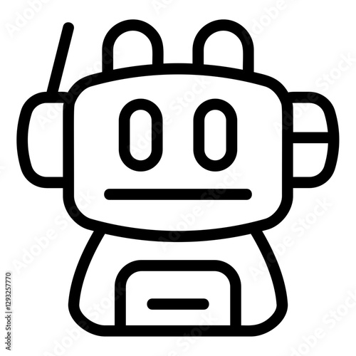 Robot Line Icon