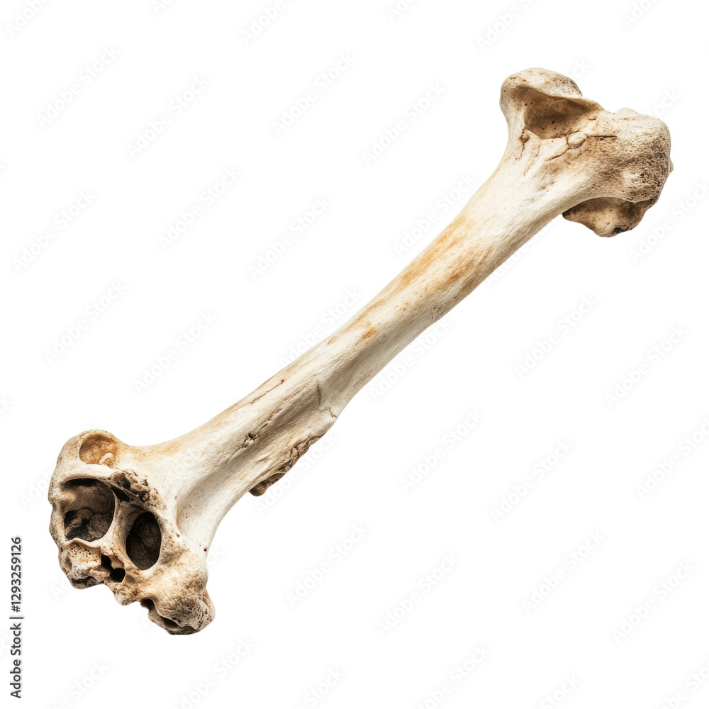 Fototapeta premium Isolated Bone Medical Image on transparent background.