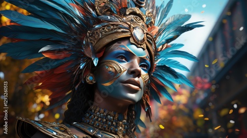 A vibrant Caribbean carnival with steel drums and dancing
