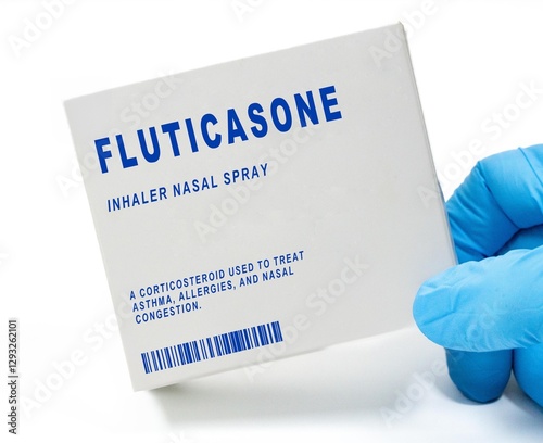 Fluticasone A corticosteroid used to treat asthma, allergies, and nasal congestion. photo