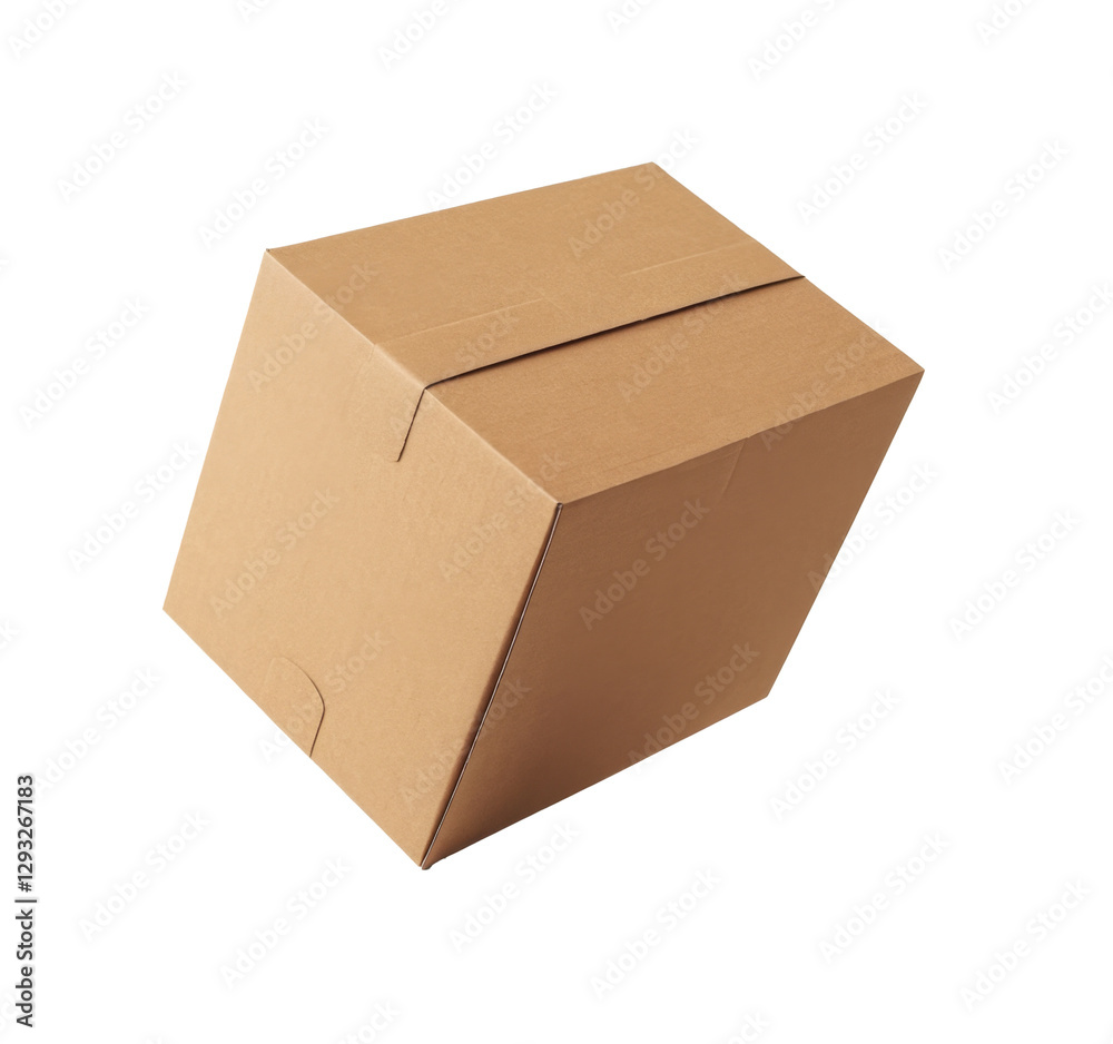cardboard box isolated on white background cardboard box isolated on white background