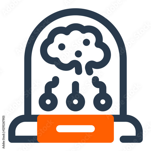 Preserved Brain in Cybernetic Storage Unit