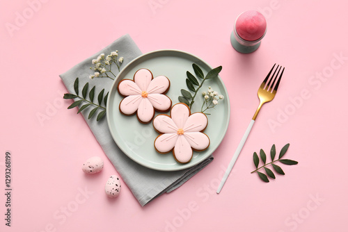 Easter celebration table se...