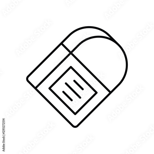 Eraser Vector icon