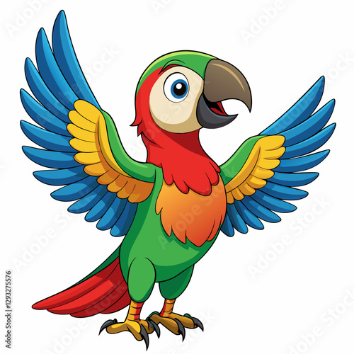 PARROT CARTTON VECTOR