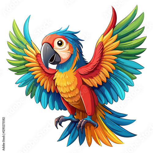 PARROT CARTOON VECTOR