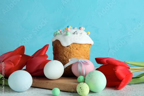Traditional easter cake wit...
