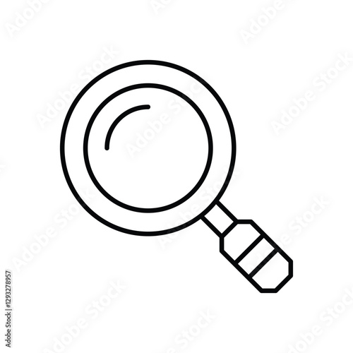 Magnifying Glass Vector icon