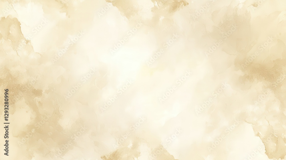 Obraz premium Soft Beige Watercolor Background with Subtle Textures and Patterns