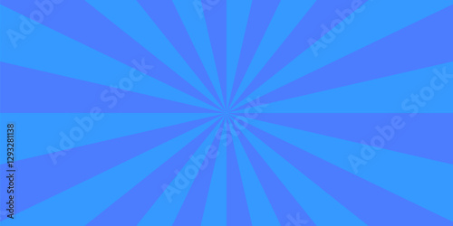 Background sunburst pattern blue design. Vintage sunrays illustration swirl grunge backdrop line. sun beam vector banner design and comic burst gradient concept pattern.	