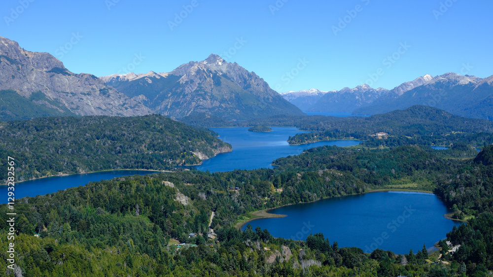Fototapeta premium Perito Moreno Oeste Lake, Circuito Chico, Bariloche, Patagonia, Argentina
