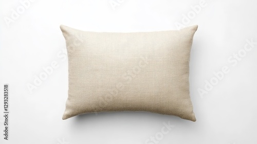 Soft Textured Pillow on White Background for Home Decor Ideas