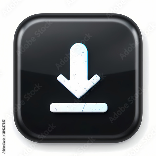 Download Button: Free Black Icon