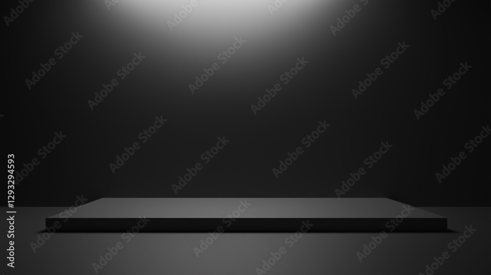Obraz premium a dark textured wall with a spotlight effect