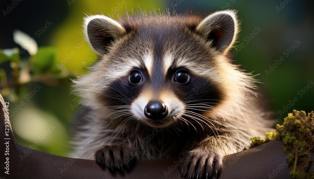 Mischievous Baby Raccoon Frolicking under the Starlit Sky at Dusk, Portrayed with Soft Fur Textures and Playful Eyes, Embracing the Enchanting Mood of the Night. Mischievous Baby Raccoon Frolicking under the Starlit Sky at Dusk, Portrayed with Soft Fur Textures and Playful Eyes, Embracing the Enchanting Mood of the Night.